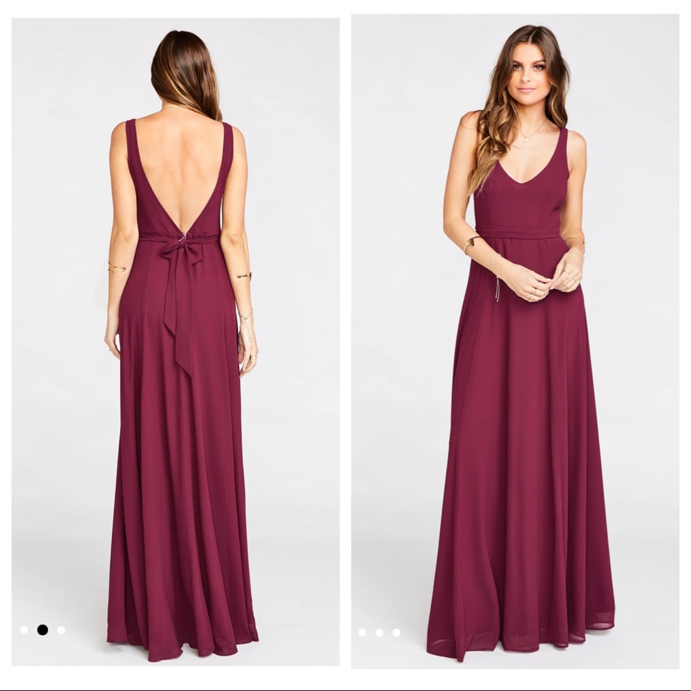 Show Me Your MuMu Burgundy Bridesmaid Dress